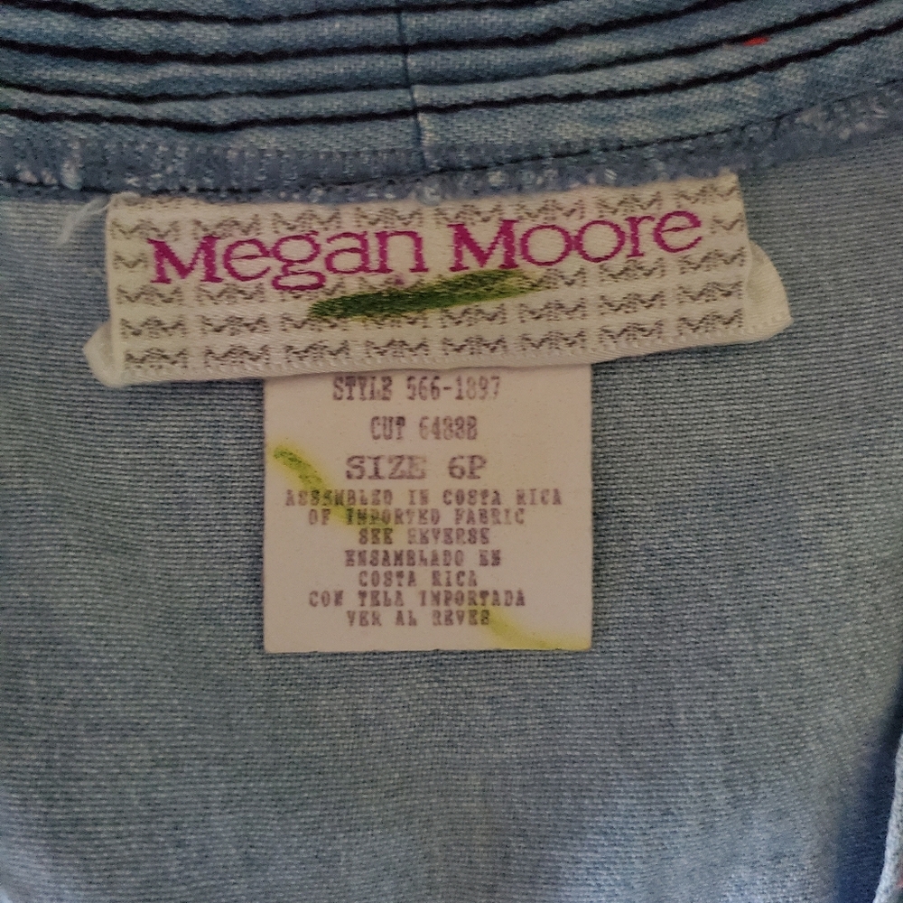 Groovy Vintage Hand Embroidered Lightweight Denim Shacket - Picture 11 of 15